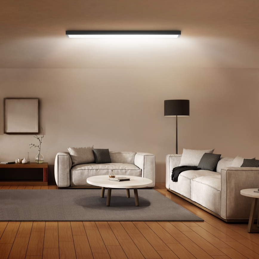 Brilagi - LED Kopalniška stropna svetilka FRAME LED/50W/230V 120x30 cm IP44 črna