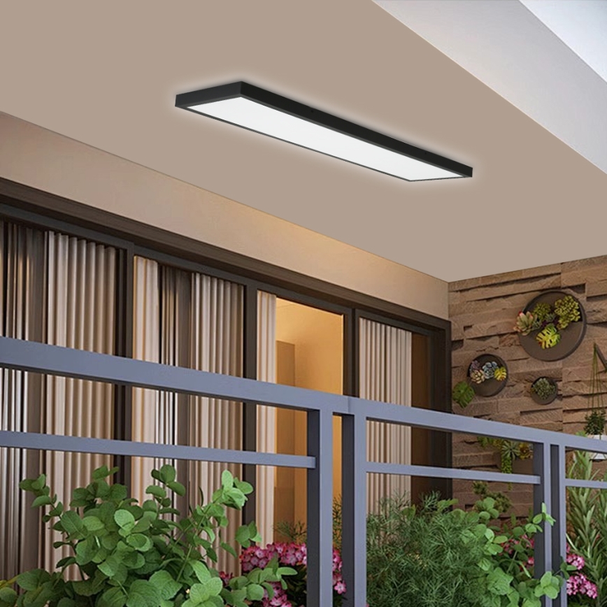 Brilagi - LED Kopalniška stropna svetilka FRAME LED/50W/230V 120x30 cm IP44 črna