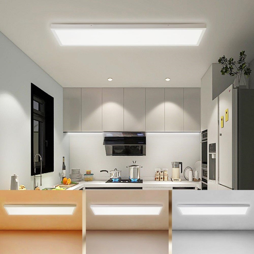 Brilagi - LED Kopalniška stropna svetilka FRAME LED/50W/230V 30x120 cm 3000/4000/6000K IP44 bela