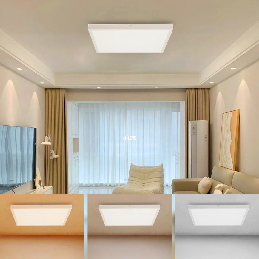 Brilagi - LED Kopalniška stropna svetilka FRAME LED/50W/230V 60x60 cm 3000/4000/6000K IP44 bela