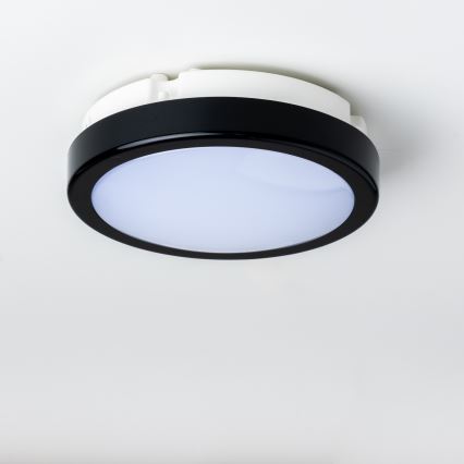 Brilagi - LED Kopalniška stropna svetilka PERA LED/12W/230V pr. 18 cm IP65 črna