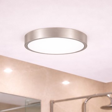 Brilagi - LED kopalniška stropna svetilka POOL LED/24W/230V 3000/4000/5500K premer 30 cm IP54 matni krom