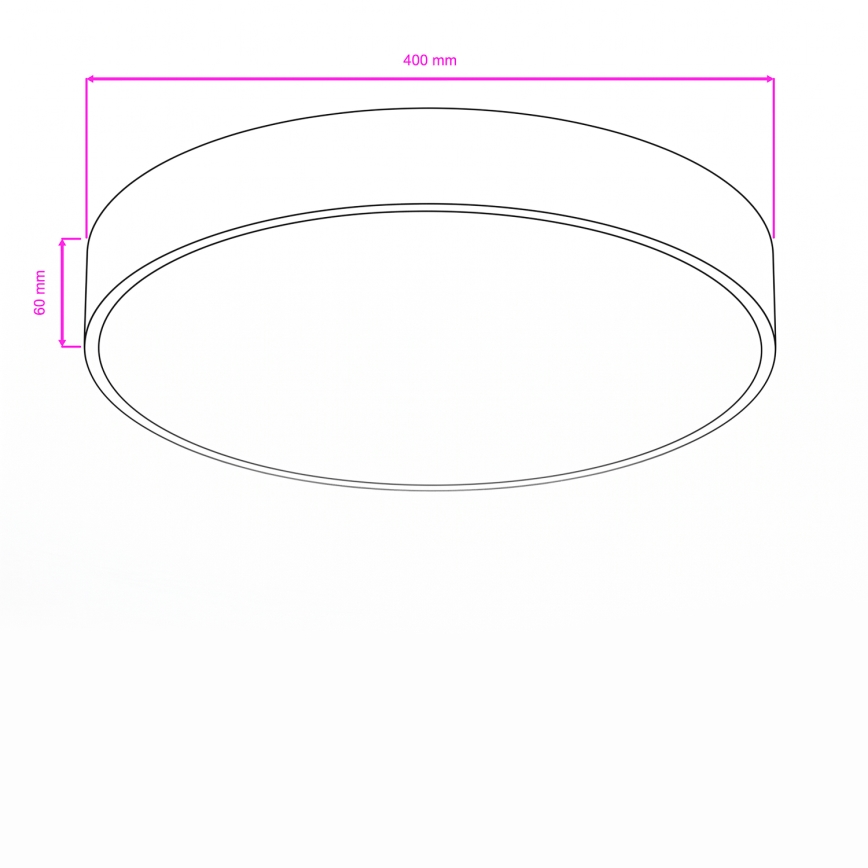 Brilagi - LED stropna svetilka za kopalnico POOL LED/36W/230V 3000/4000/5500K premer 40 cm IP54 medenina