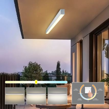 Brilagi - LED kopalniško stropno svetilo SLEEKLINE LED/40W/230V 3000/4500/6000K srebrno IP44