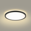 Brilagi - LED Kopalniška stropna svetilka ULTRA SLIM LED/12W/230V pr. 22,5 cm črna IP54