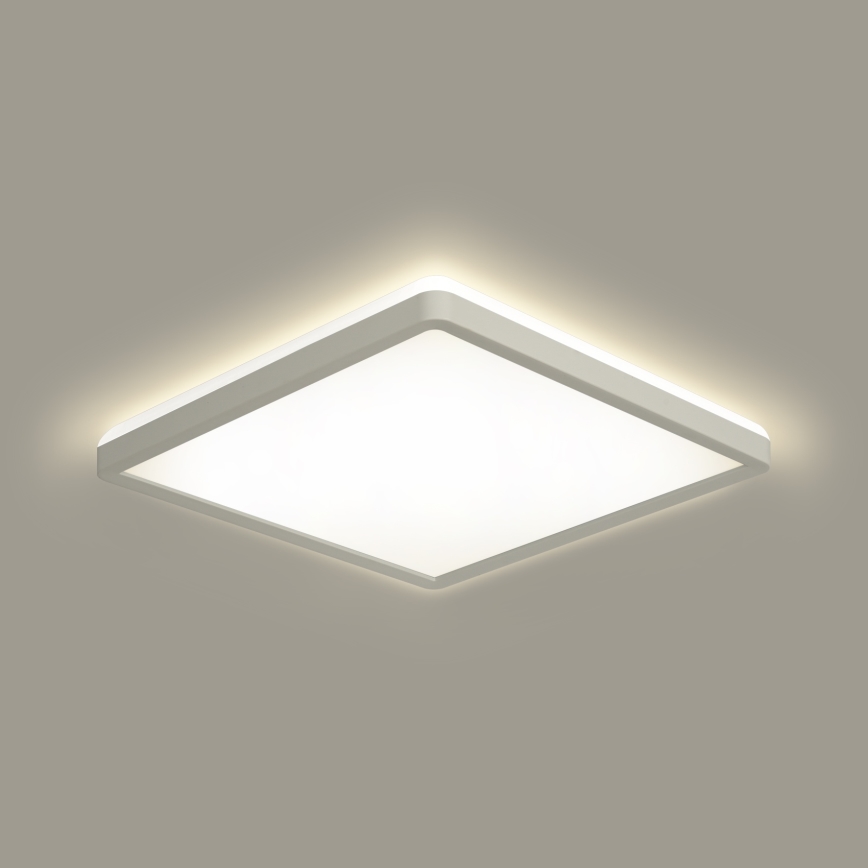 Brilagi - LED Kopalniška stropna svetilka ULTRA SLIM LED/18W/230V 30x30 cm bela IP54