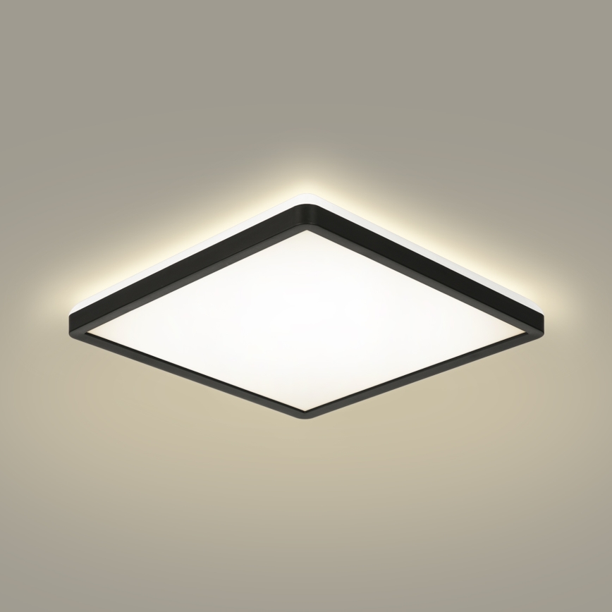 Brilagi - LED Kopalniška stropna svetilka ULTRA SLIM LED/18W/230V 30x30 cm črna IP54