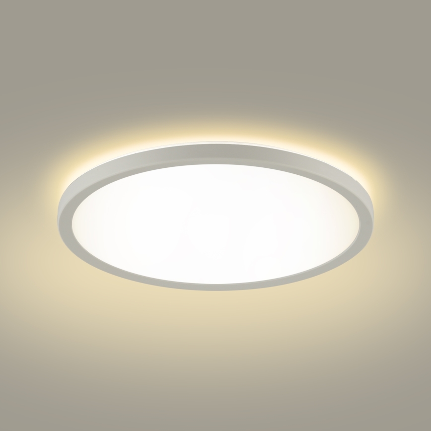 Brilagi - LED Kopalniška stropna svetilka ULTRA SLIM LED/18W/230V pr. 30 cm bela IP54