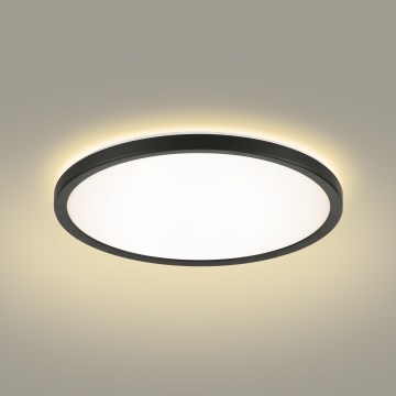 Brilagi - LED Kopalniška stropna svetilka ULTRA SLIM LED/18W/230V pr. 30 cm črna IP54