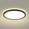 Brilagi - LED Kopalniška stropna svetilka ULTRA SLIM LED/24W/230V pr. 42 cm črna IP54