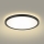 Brilagi - LED Kopalniška stropna svetilka ULTRA SLIM LED/24W/230V pr. 42 cm črna IP54