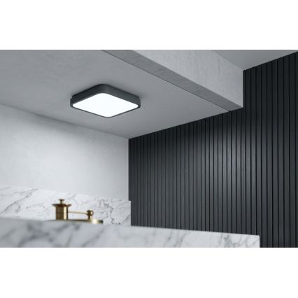 BRILAGI - LED stropna svetilka za kopalnico ZENNA LED/24W/230V 34,5x34,5 cm IP44 antracit