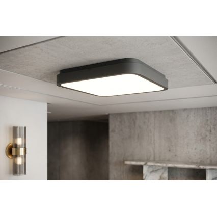 BRILAGI - LED stropna svetilka za kopalnico ZENNA LED/24W/230V 34,5x34,5 cm IP44 antracit