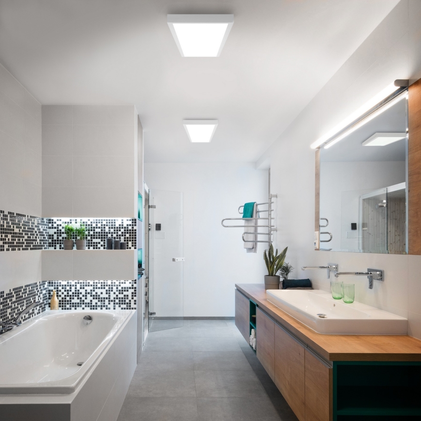 Brilagi - LED Kopalniška stropna svetilka FRAME LED/50W/230V 30x120 cm 3000/4000/6000K IP44 bela