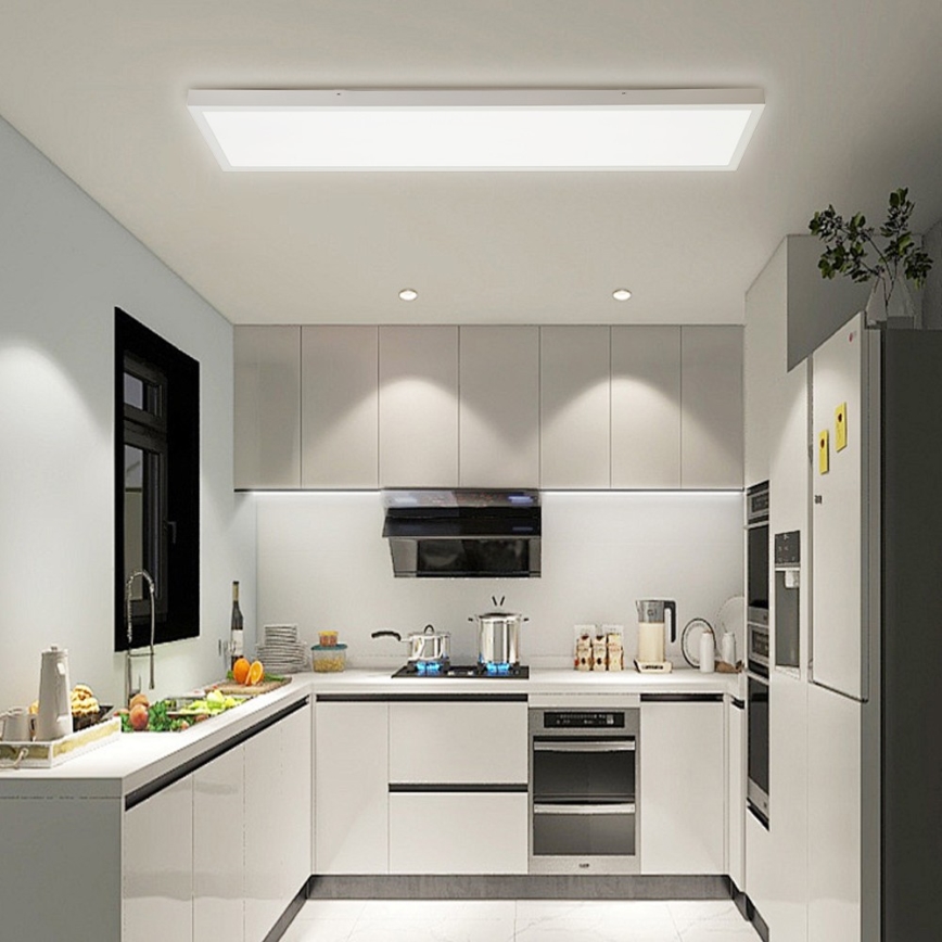 Brilagi - LED Kopalniška stropna svetilka FRAME LED/50W/230V 30x120 cm 3000/4000/6000K IP44 bela