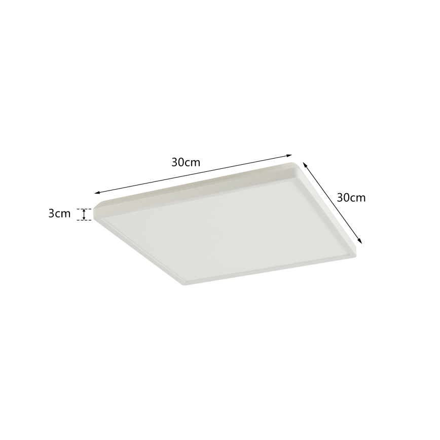 Brilagi - LED Kopalniška stropna svetilka ULTRA SLIM LED/18W/230V 30x30 cm bela IP54