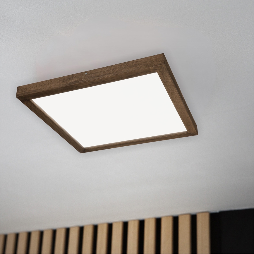 Brilagi - LED Stropna svetilka WOODY FRAME LED/50W/230V 60x60 cm IP44 oreh