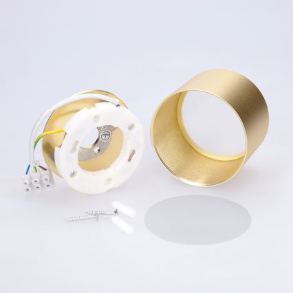 BRILAGI - LED kopalniško točkovno svetilo SMOOTH 1xGX53/15W/230V 60x82 mm zlate barve IP54