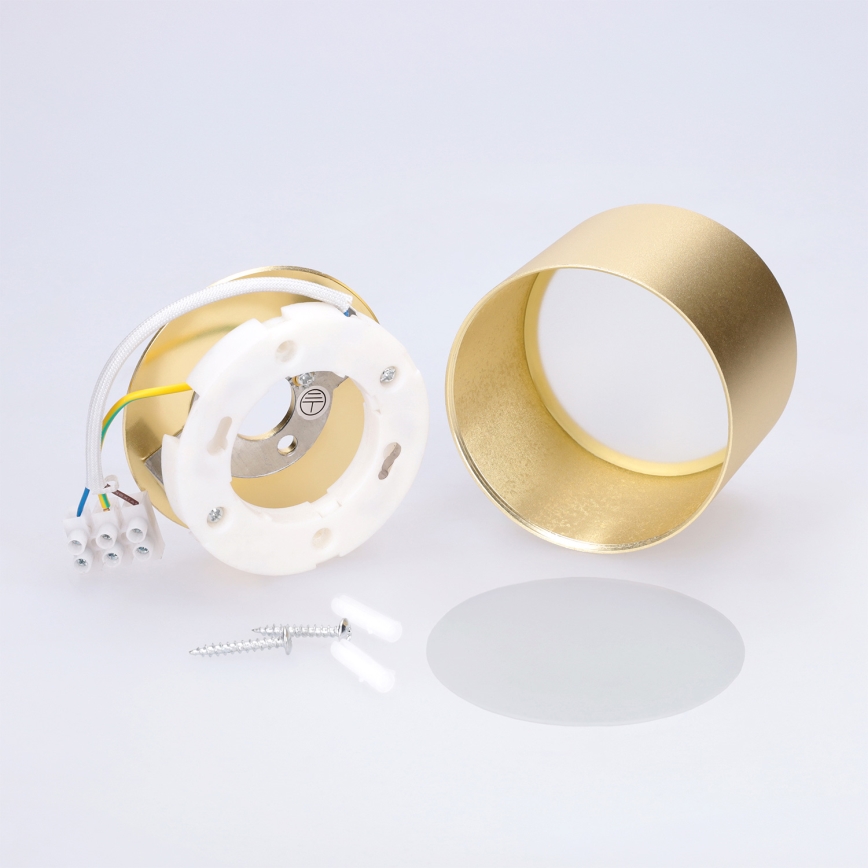 BRILAGI - LED kopalniško točkovno svetilo SMOOTH 1xGX53/15W/230V 60x82 mm zlate barve IP54