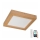 Brilagi - LED Kopalniška zatemnitvena stropna svetilka WOODY FRAME LED/24W/230V hrast 30x30 cm 3000-6000K IP44 + Daljinski upravljalnik