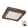 Brilagi - LED Kopalniška zatemnitvena stropna svetilka WOODY FRAME LED/24W/230V hrast 30x30 cm 3000-6000K IP44 + Daljinski upravljalnik