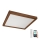 Brilagi - LED Kopalniška zatemnitvena stropna svetilka WOODY FRAME LED/50W/230V hrast češnja 60x60 cm 3000-6000K IP44 + Daljinski upravljalnik