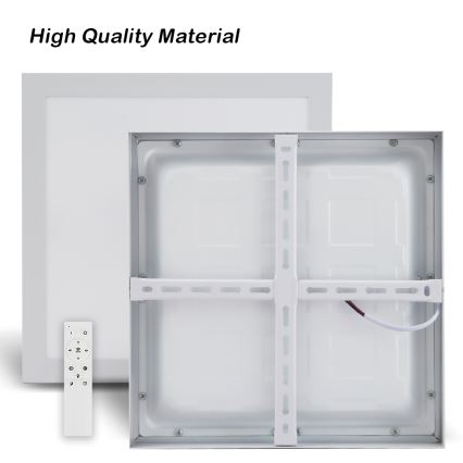 Brilagi - LED Kopalniška zatemnitvena stropna svetilka FRAME SMART LED/24W/230V 30x30 cm 3000-6000K IP44 bela + Daljinski upravljalnik