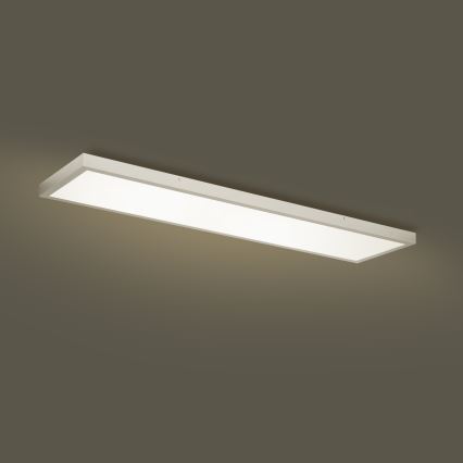 Brilagi - LED Kopalniška zatemnitvena stropna svetilka FRAME SMART LED/50W/230V 120x30 cm 3000-6000K IP44 srebrna + Daljinski upravljalnik