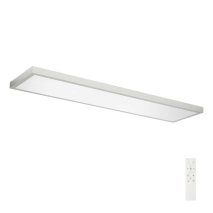 Brilagi - LED Kopalniška zatemnitvena stropna svetilka FRAME SMART LED/50W/230V 120x30 cm 3000-6000K IP44 srebrna + Daljinski upravljalnik