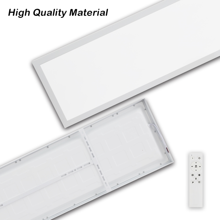 Brilagi - LED Kopalniška zatemnitvena stropna svetilka FRAME SMART LED/50W/230V 30x120 cm 3000-6000K IP44 bela + Daljinski upravljalnik