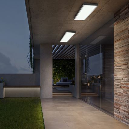 Brilagi - LED Kopalniška zatemnitvena stropna svetilka FRAME SMART LED/50W/230V 30x120 cm 3000-6000K IP44 bela + Daljinski upravljalnik