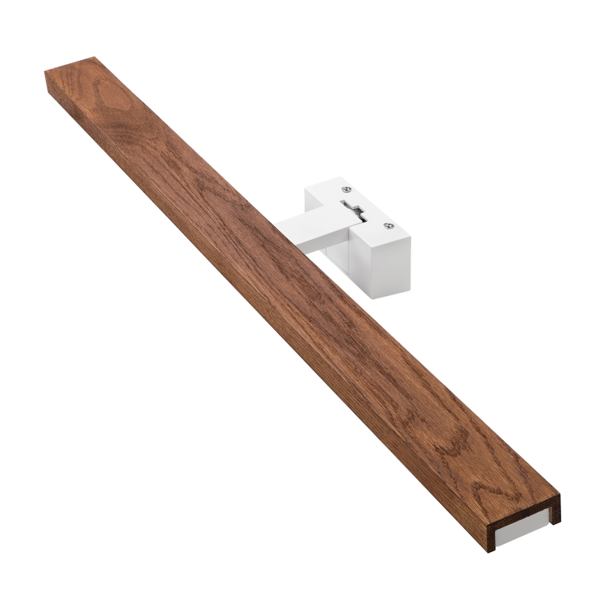 Brilagi - LED kopalniška osvetlitev ogledala 3 v 1 WOODY MIRROR LED/15W/230V 80 cm IP44 bela/hrast-češnja