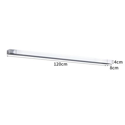 BRILAGI - LED kopalniška razsvetljava za ogledalo AQUA LINE LED/36W/230V 120 cm IP44 sijajni krom CRI 90