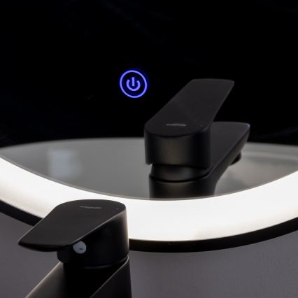 Brilagi - LED kopalniško ogledalo CANZO LED/25W/230V 50x80 cm črna IP44 CRI 90 zatemnljivo + CCT