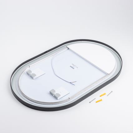 Brilagi - LED kopalniško ogledalo CANZO LED/25W/230V 50x80 cm črna IP44 CRI 90 zatemnljivo + CCT