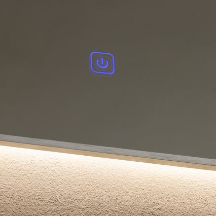 Brilagi - LED kopalniško ogledalo DESIO LED/24W/230V 60x60 cm srebrno IP44 CRI 90 zatemnljivo + CCT