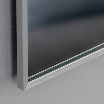 Brilagi - LED kopalniško ogledalo DESIO LED/28W/230V 60x80 cm, srebrno, IP44, CRI 90, zatemnljivo + CCT