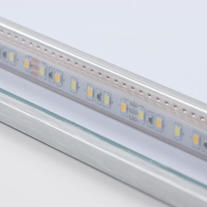 Brilagi - LED kopalniško ogledalo DESIO LED/28W/230V 60x80 cm, srebrno, IP44, CRI 90, zatemnljivo + CCT