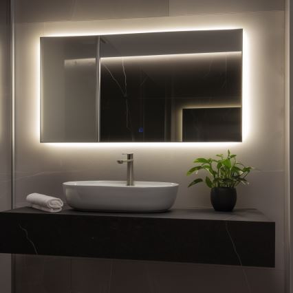 Brilagi - LED kopalniško ogledalo LUCE LED/36W/230V 60x120 cm IP44 CRI 90 zatemnljivo + CCT