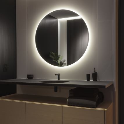 Brilagi - LED ogledalo za kopalnico LUNA LED/32 W/230 V premer 100 cm IP44 CRI 90 zatemnljivo +CCT