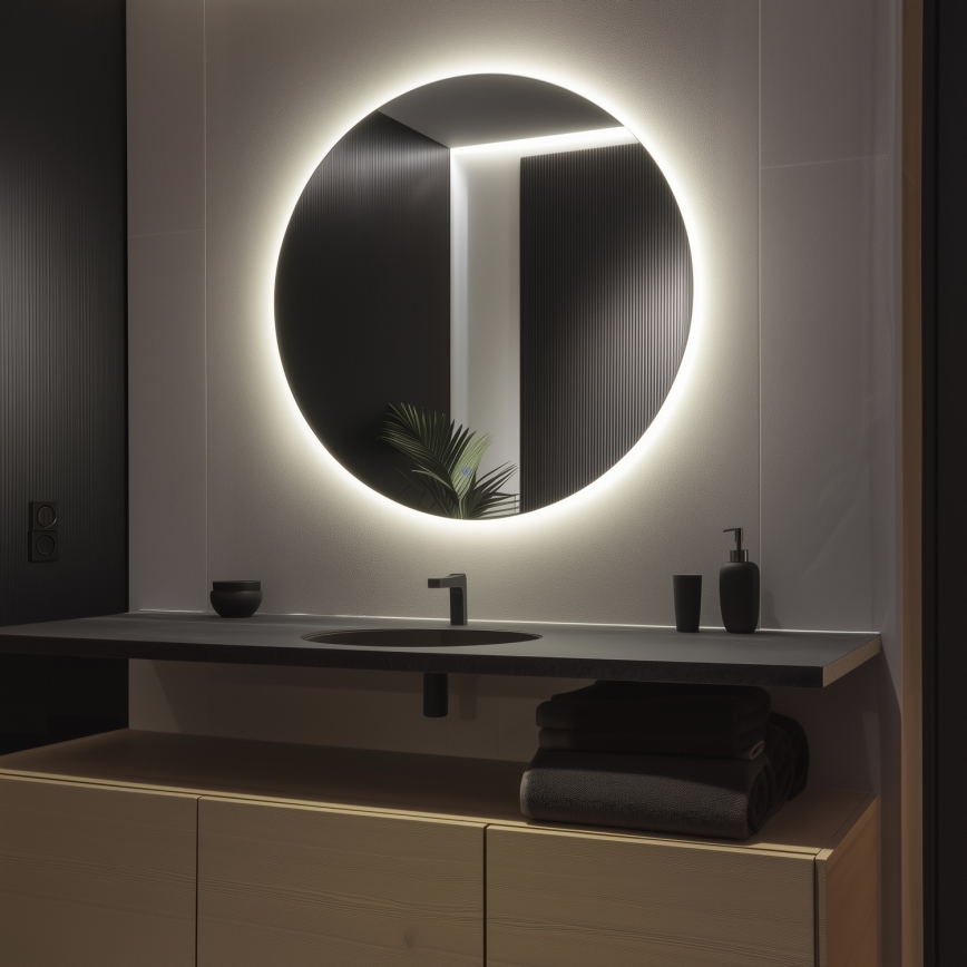 Brilagi - LED ogledalo za kopalnico LUNA LED/32 W/230 V premer 100 cm IP44 CRI 90 zatemnljivo +CCT