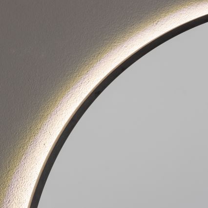 Brilagi - LED kopalniško ogledalo NOVARA LED/19W/230V pr. 60 cm črna IP44 CRI 90 zatemnljivo + CCT