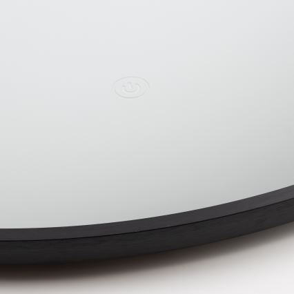 Brilagi - LED kopalniško ogledalo NOVARA LED/19W/230V pr. 60 cm črna IP44 CRI 90 zatemnljivo + CCT