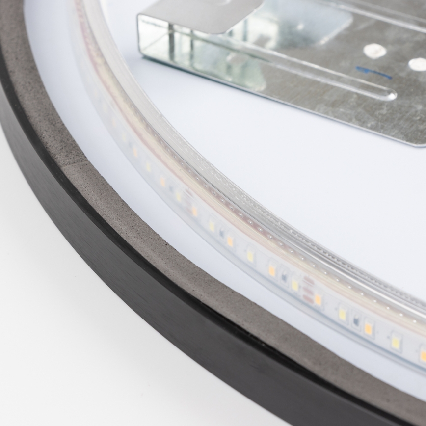 Brilagi - LED kopalniško ogledalo NOVARA LED/19W/230V pr. 60 cm črna IP44 CRI 90 zatemnljivo + CCT