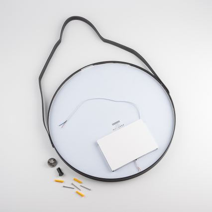 Brilagi - LED kopalniško ogledalo PALANZO LED/19W/230V premer 60 cm črna IP44 CRI 90 zatemnljivo + CCT