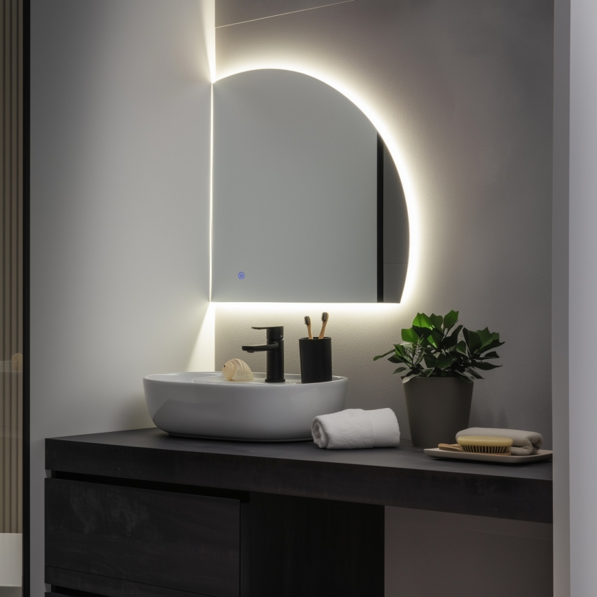 Brilagi - LED kopalniško ogledalo QUARTIERE LED/18W/230V 50x55 cm IP44 CRI 90 zatemnljivo + CCT