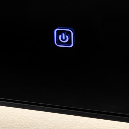 Brilagi - LED kopalniško ogledalo SUELLO LED/24W/230V 60x60 cm črno IP44 CRI 90 zatemnljivo + CCT