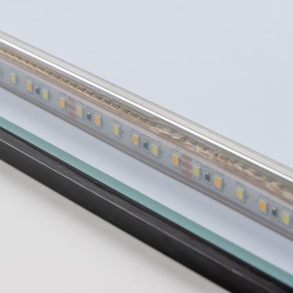 Brilagi - LED kopalniško ogledalo SUELLO LED/24W/230V 60x60 cm črno IP44 CRI 90 zatemnljivo + CCT