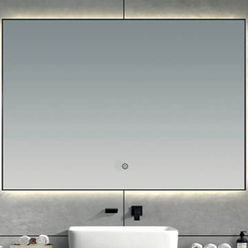 Brilagi - LED kopalniško ogledalo SUELLO LED/28W/230V 60x80 cm črna IP44 CRI 90 zatemnljivo + CCT