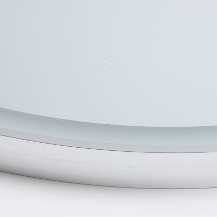 Brilagi - LED kopalniško ogledalo TORINO LED/19W/230V premer 60 cm srebrno IP44 CRI 90 zatemnljivo + CCT